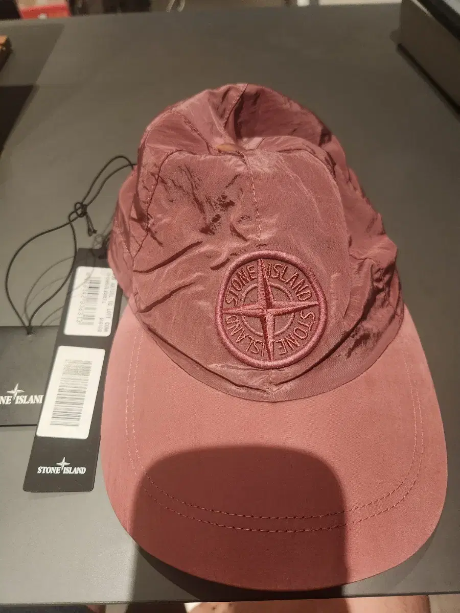 stone island 나일론 메탈 볼캡 로즈 골드 L